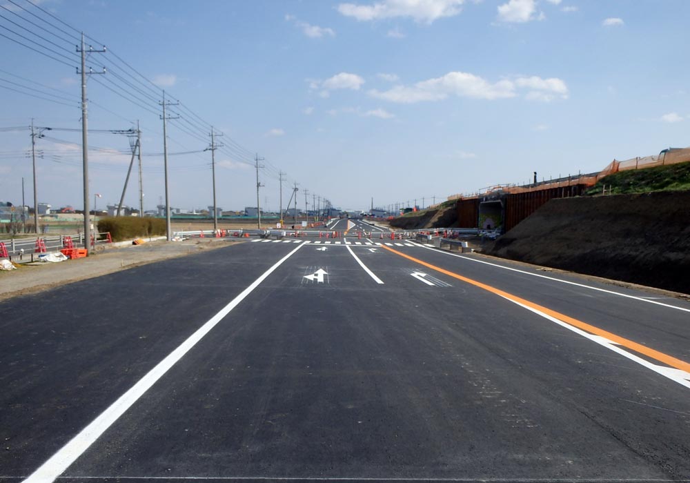 新４号五霞地区道路改良