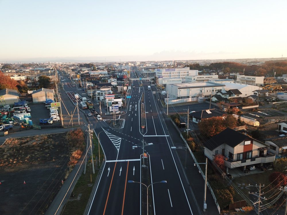 国道6号水戸市吉沢町地区舗装