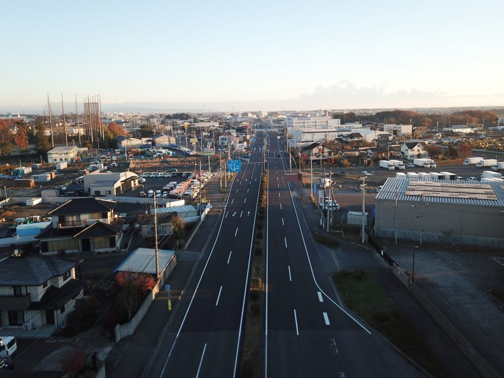 国道6号水戸市吉沢町地区舗装