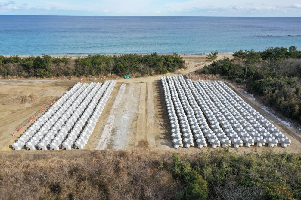 伊師海岸ブロック製作・据付