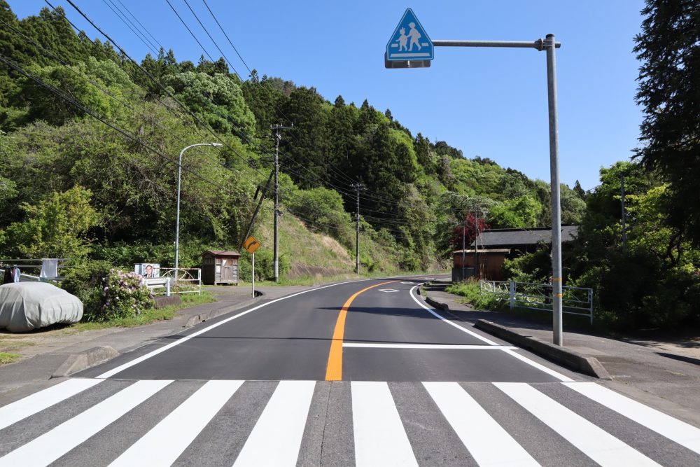 国道349号線舗装