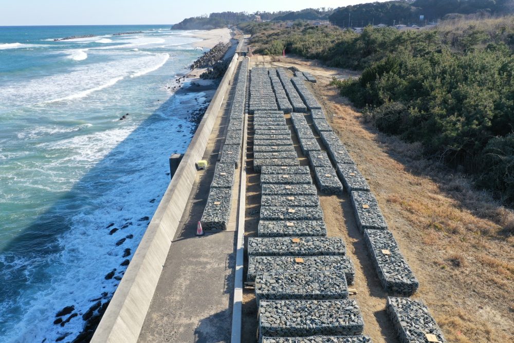 伊師海岸ブロック製作・据付