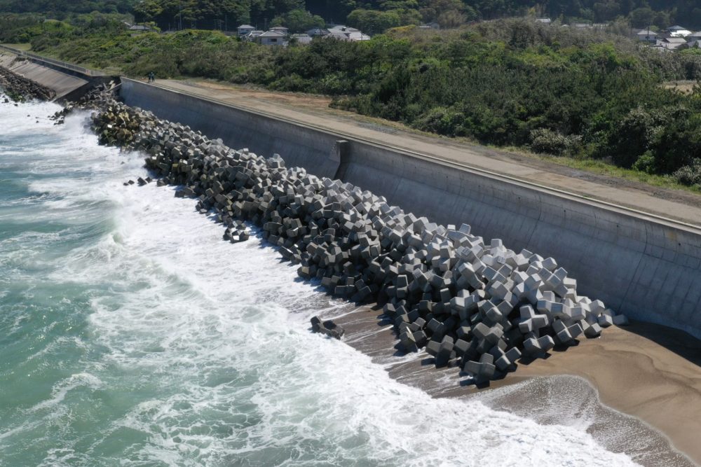 伊師海岸ブロック製作・据付